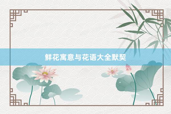 鲜花寓意与花语大全默契